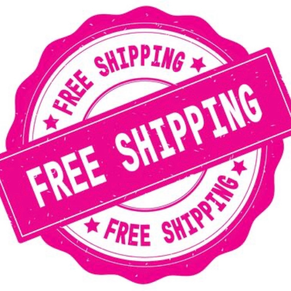 Vibrant Pink Free Shipping Sticker